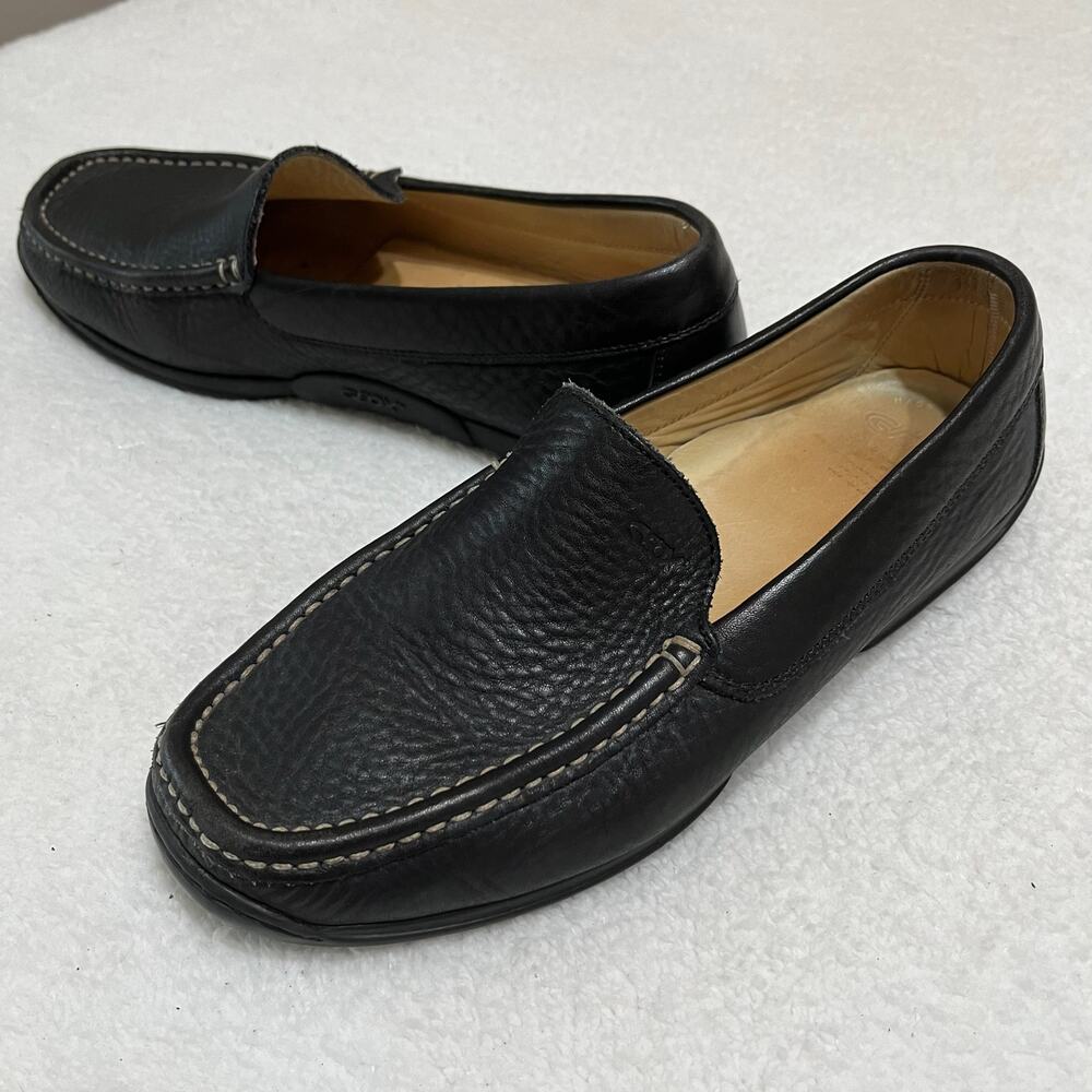 GEOX Respira Men’s‎ Leather Slip On Shoes Sz 8-9 (?) Casual Loafer Made In Italy